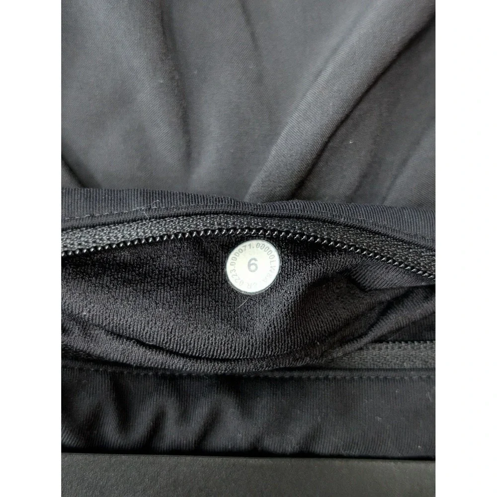 Lululemon Skort Womens 6 Black Athletic Short Pull‎ On Pockets Polyester Spandex
